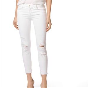 J brand white jeans denim pants